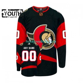 Dětské Hokejový Dres Ottawa Senators Personalizované Adidas 2022-2023 Reverse Retro Černá Authentic